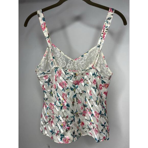 VTG Victoria Secret Gold Label Tank Top Satin Sheer Floral Small Y2K Fairy - Picture 4 of 6